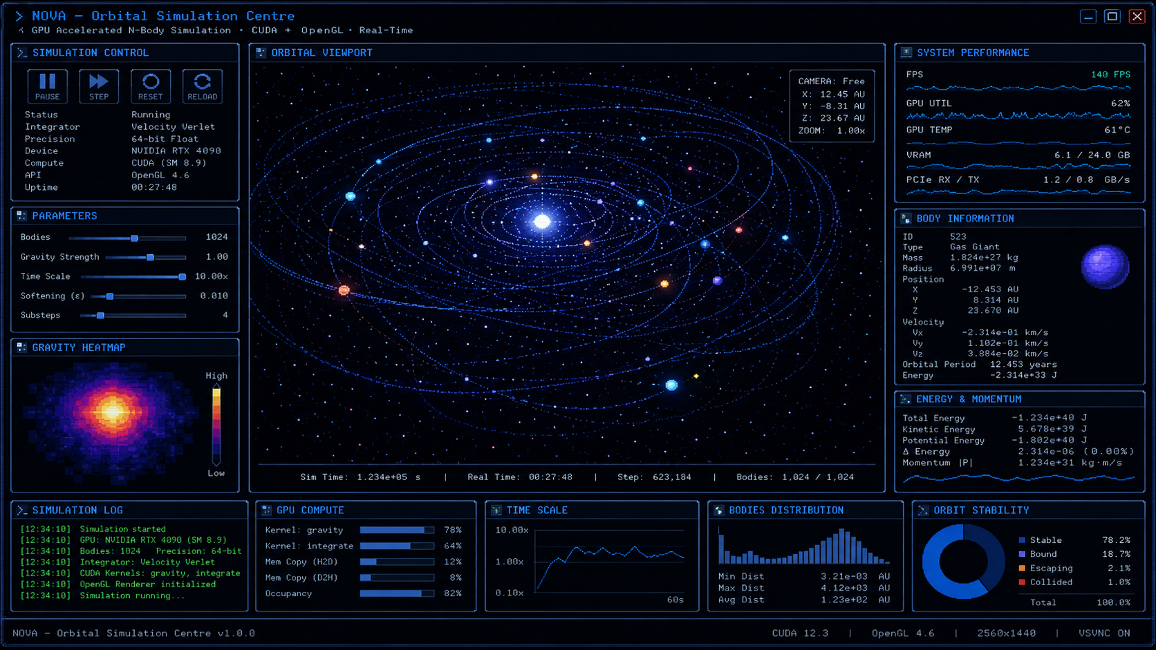 NOVA interface mockup